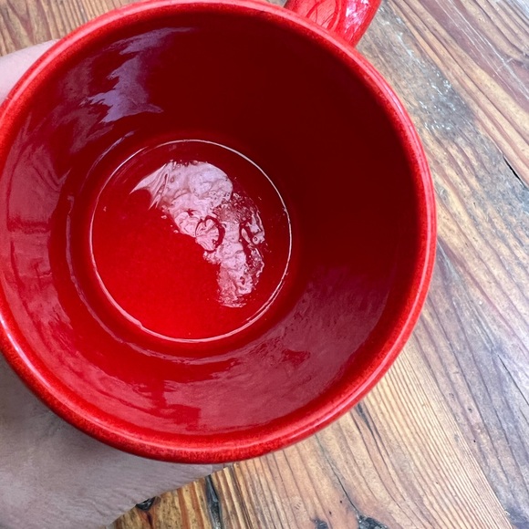 Vintage Waechtersbach Christmas Tree Mug Red Green White W Germany 70s 80s - Picture 3 of 6